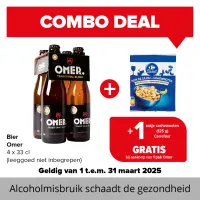 Speciale aperitief aanbieding 🍻 + 🥜 : Omer Traditional Blond en een 